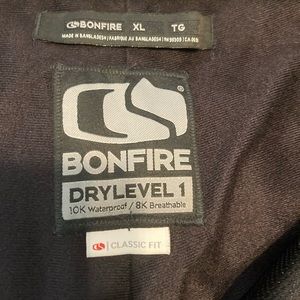 XL TG Black Bonfire Snow Pants